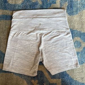 Lululemon Grey bike shorts (I think Wunder!)